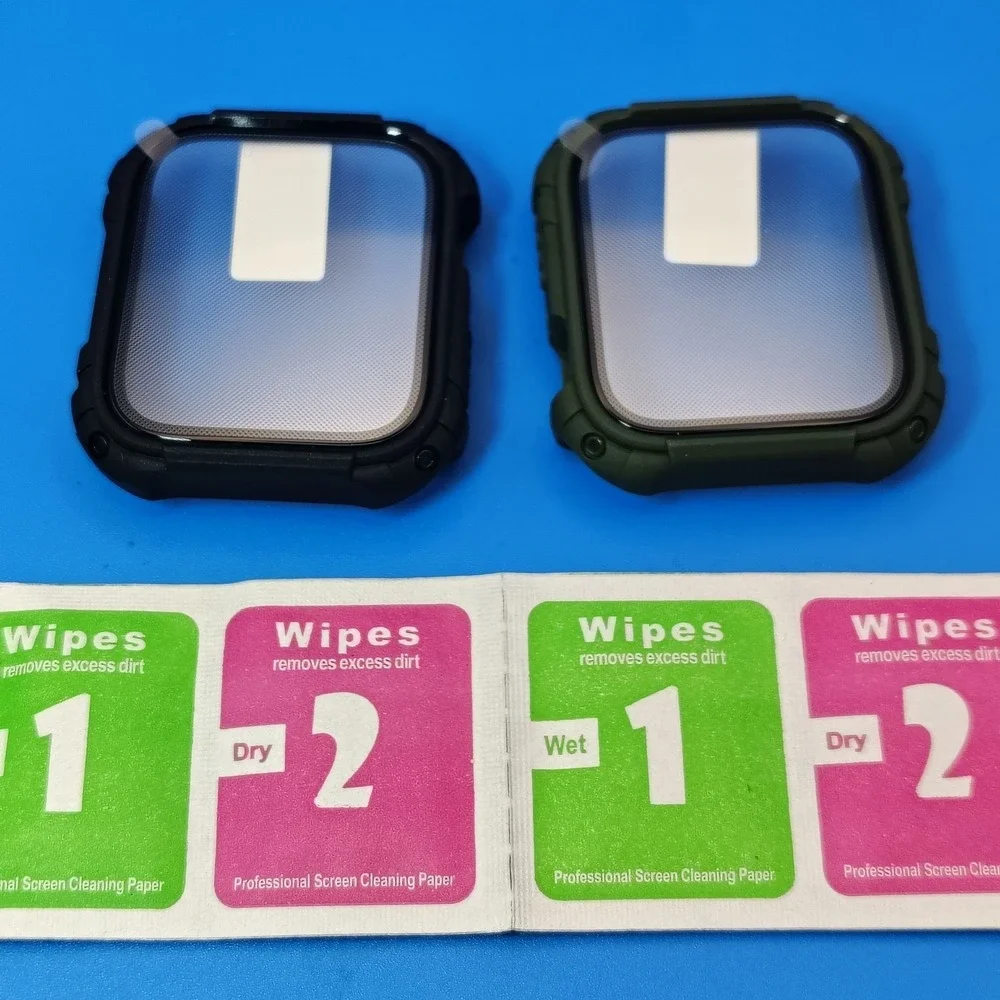 Apple Watch‎ Protective Case Set Of 2 Green/Black High Impact Material 44m/45mm